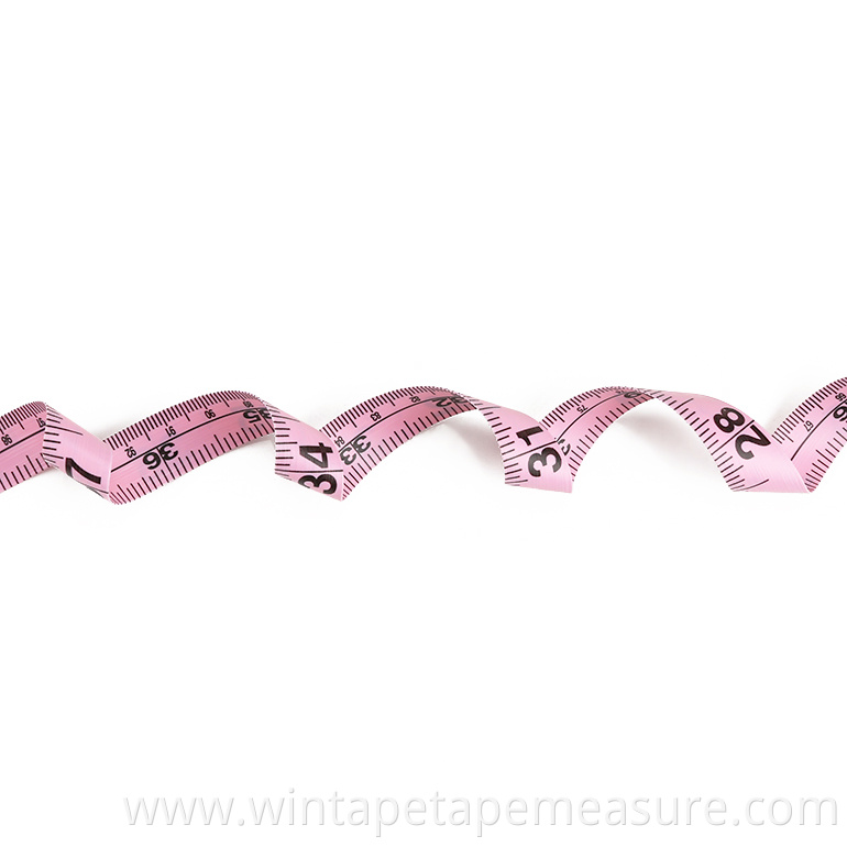 Bra size measurement promotional metric tape in pink 99 cents store